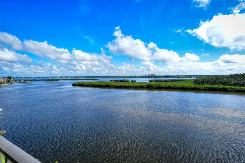 View from living areas and lanai overlooking the intracoastal waterway and nature preserve.