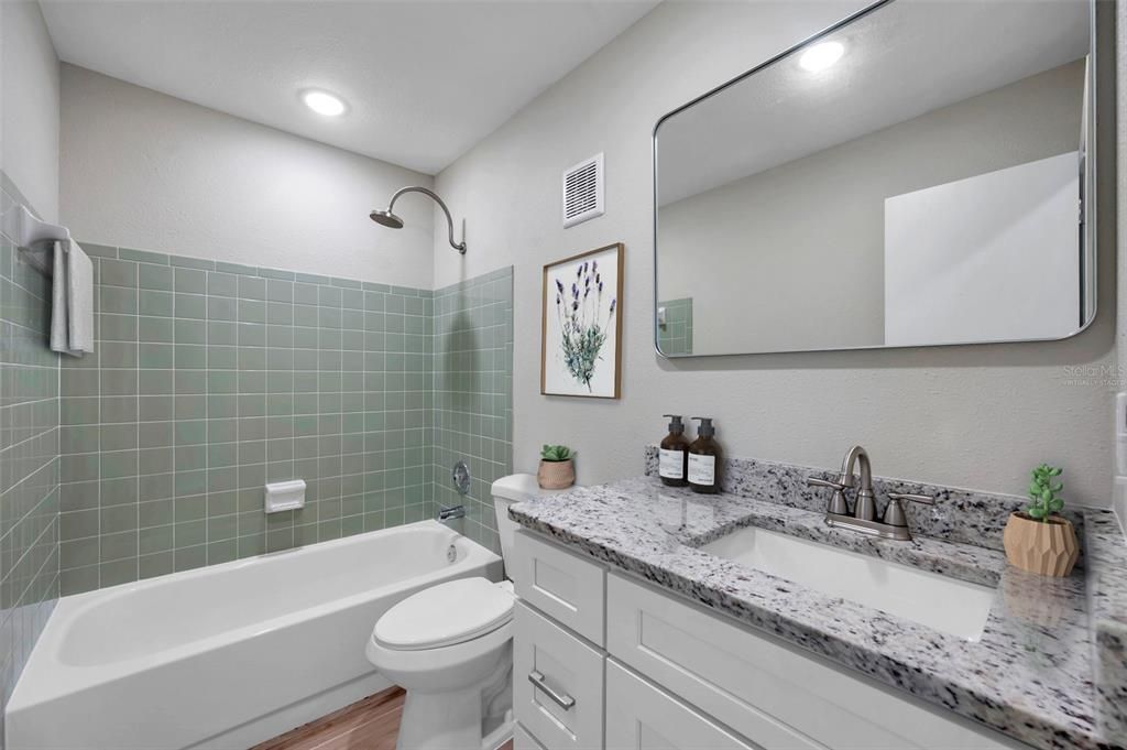 Virtually Staged Second Full Bathroom