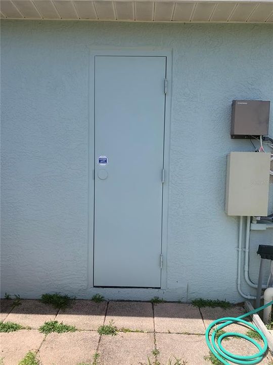 safe room exterior door