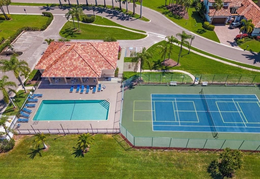 clubhouse, pool, tennis