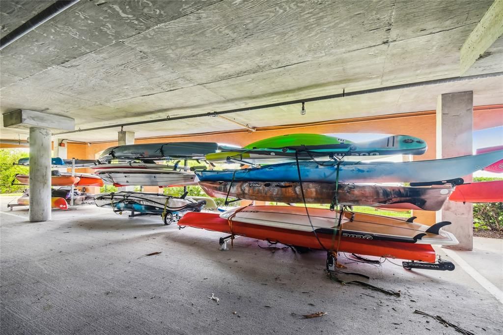 Kayak & paddleboard storage $120/year