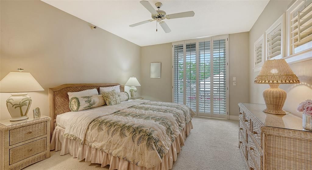 3rd Bedroom with sliders/plantation shutters