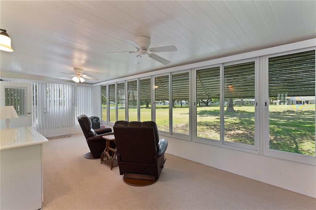 Sunroom Looking Out at Golf Course