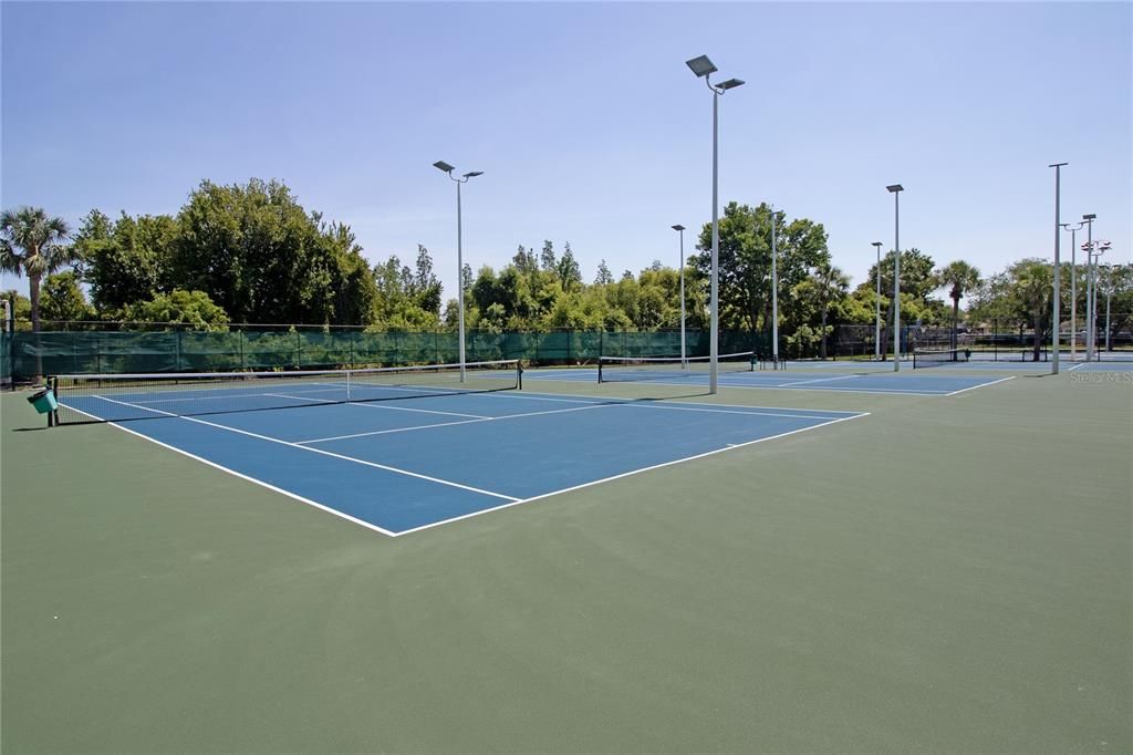 Pickleball and tennis courts