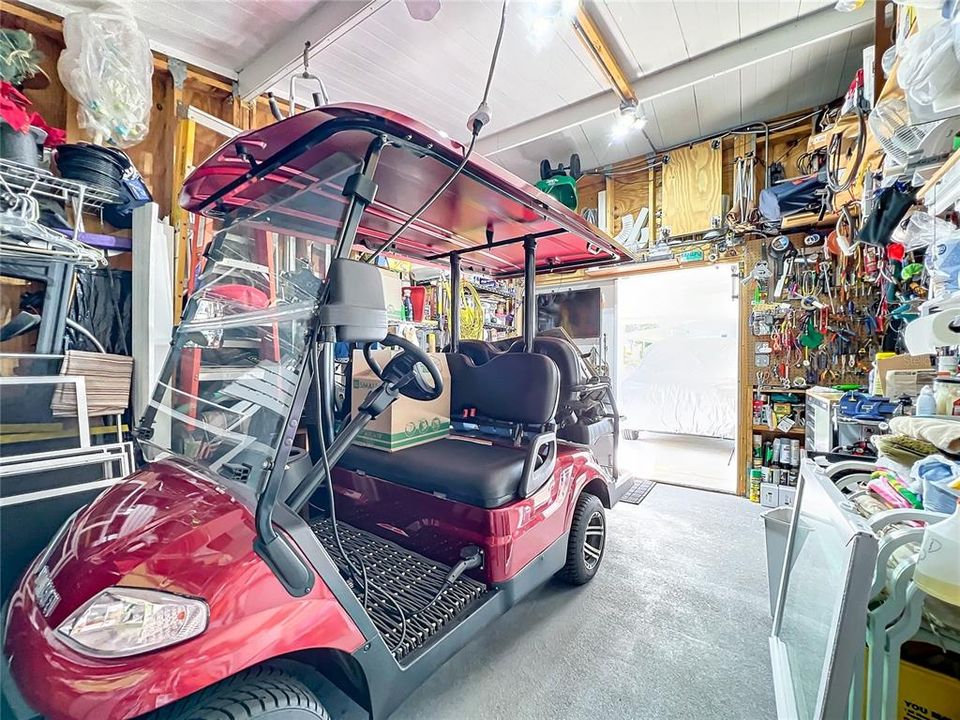 Golf cart is for sale separately