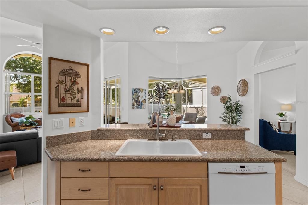 This open and spacious kitchen allows you to stay connected with family and friends at all times.