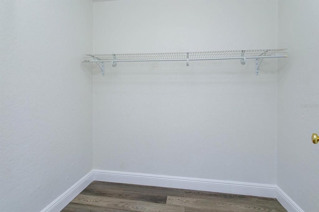 her walk-in closet