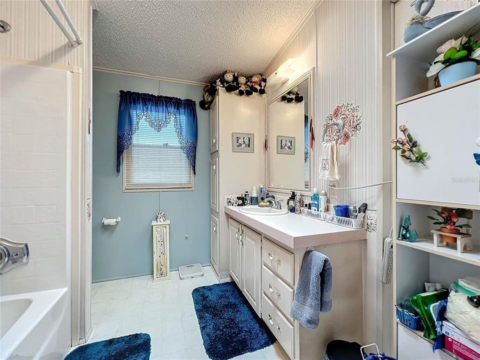 Second bathroom with build in closet