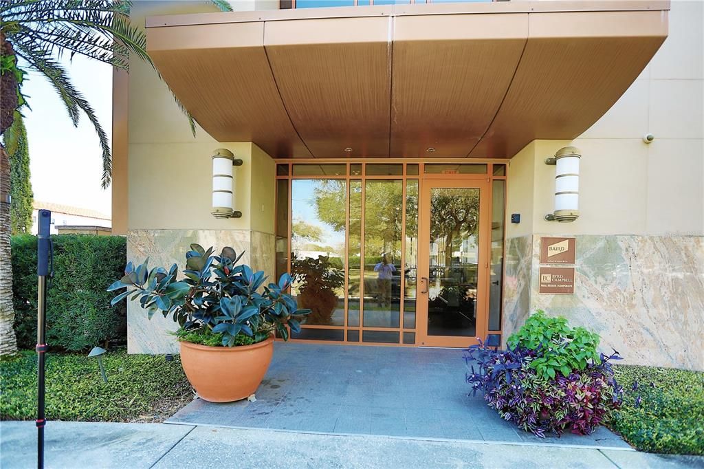 Lobby entrance on the first floor