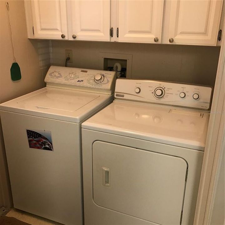 WASHER AND DRYER INSIDE.