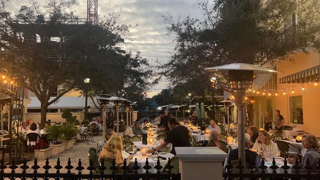 Outdoor Dining in the Rosemary District