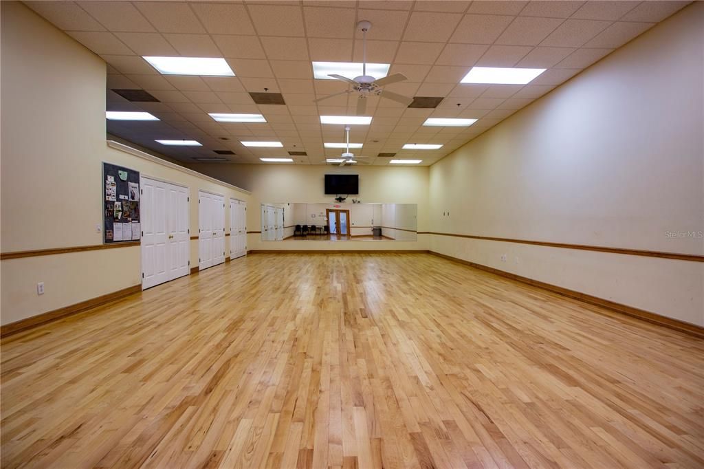 Exercise room when empty