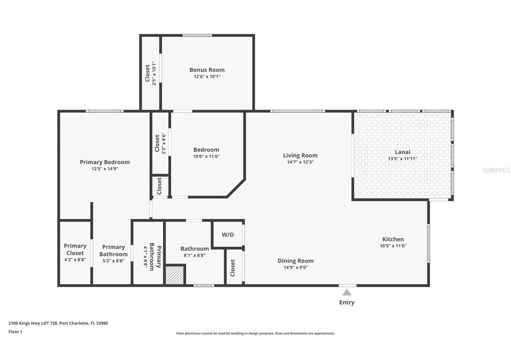 На продажу: $185,900 (2 спален, 2 ванн, 1080 Квадратных фут)