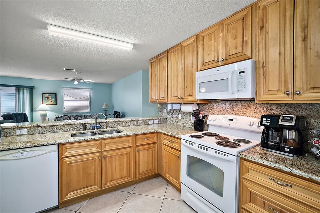 KITCHEN OFFERS PLENTY OF COUNTER SPACE