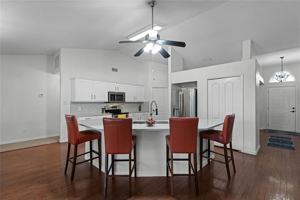 Remodeled Kitchen With Breakfast Bar