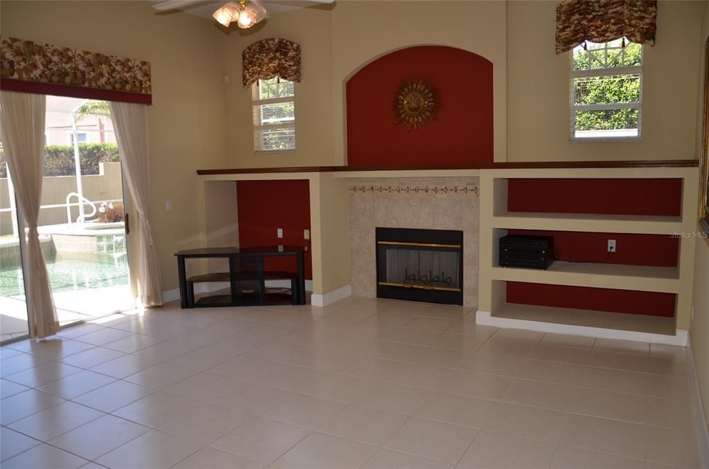 Family Room with fireplace