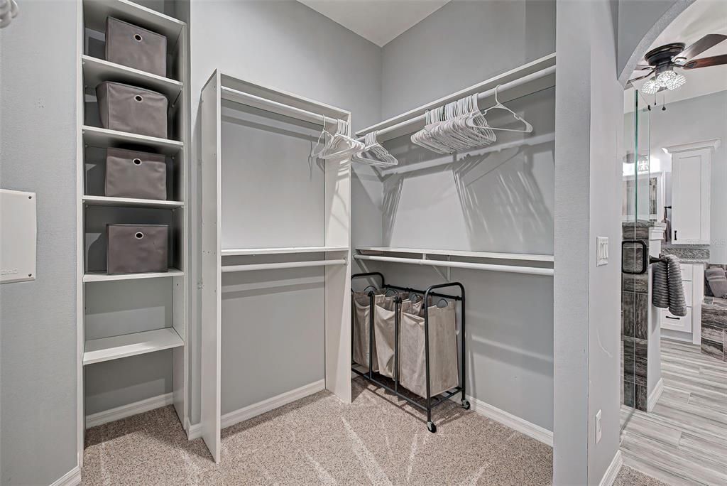 Primary Walk in closet