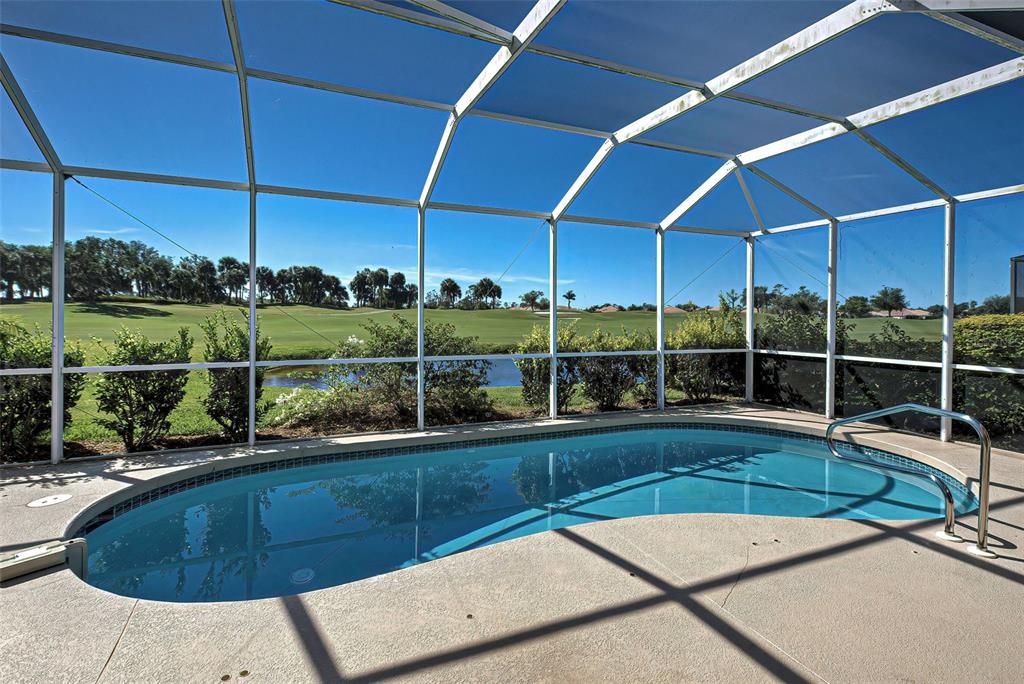 Refreshing pool overlooking the golf course