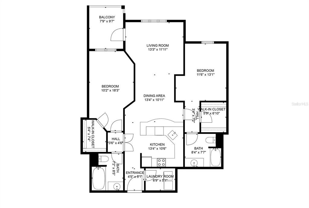 Active With Contract: $2,900 (2 beds, 2 baths, 1128 Square Feet)