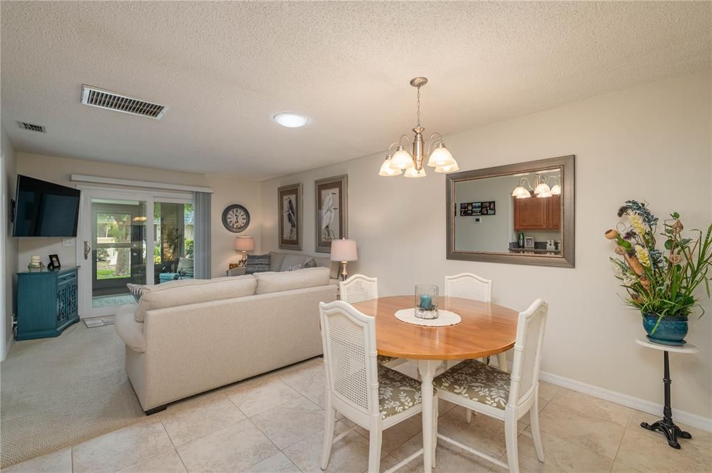 Dining room and living room