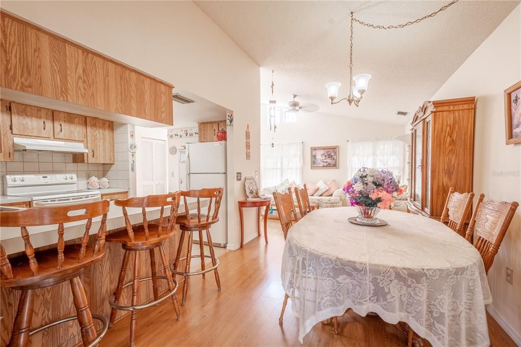 The kitchen, dining room and living space make this home ideal for entertaining.
