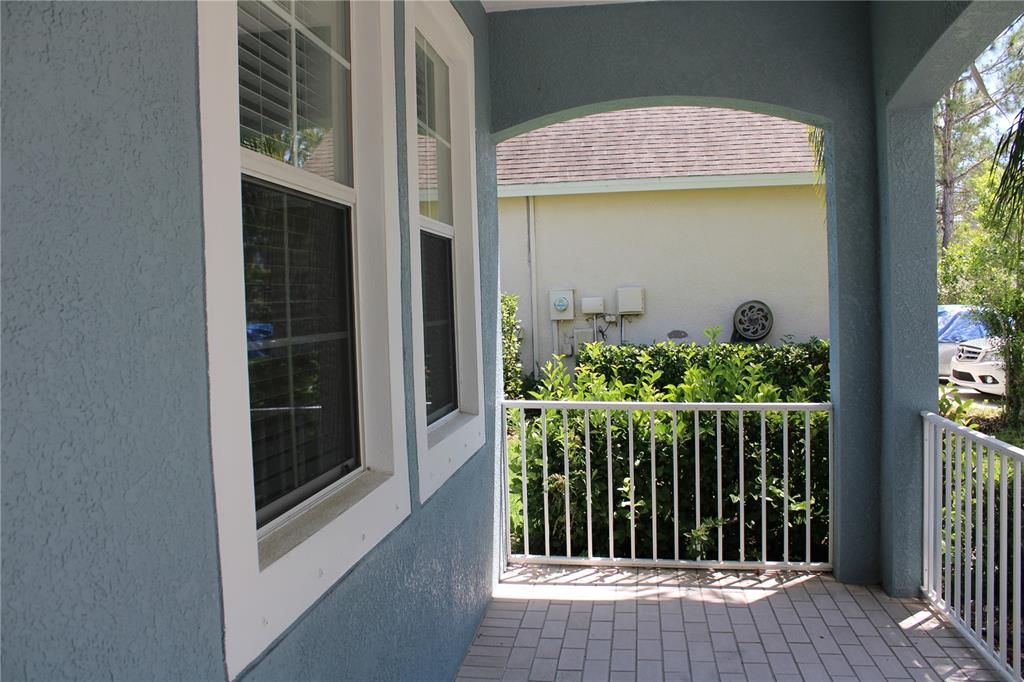 Front entrance and patio