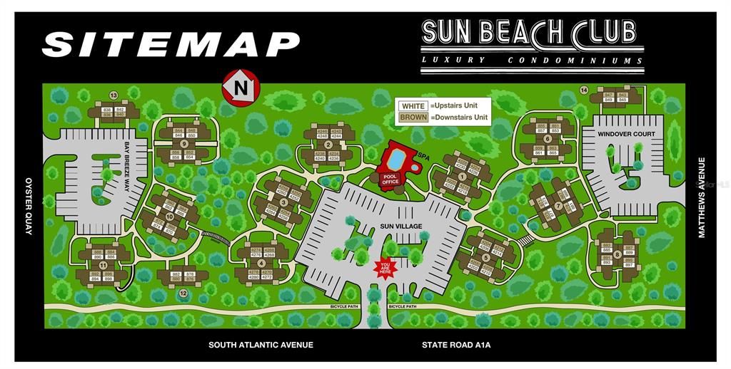 Site Map of Sun Beach Club