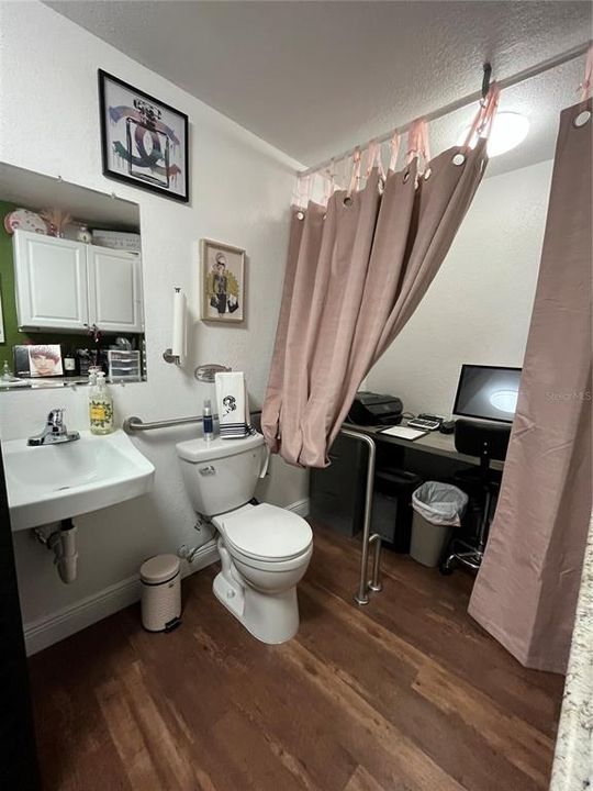 Salon/bonus room half bath