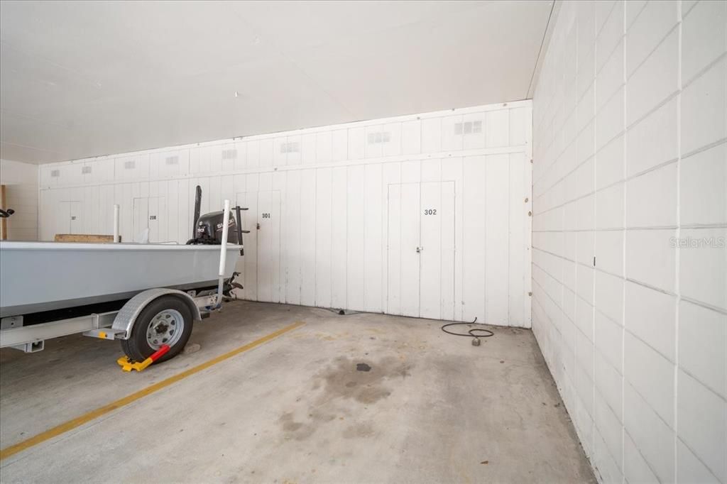 Parking space and storage available for rent with unit