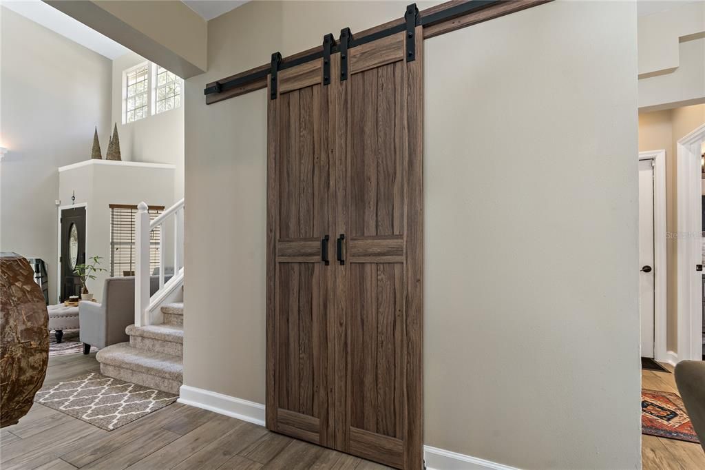 ROOM FOR A WINE RACK OR BAR SPACE IN THE FAMILY ROOM!