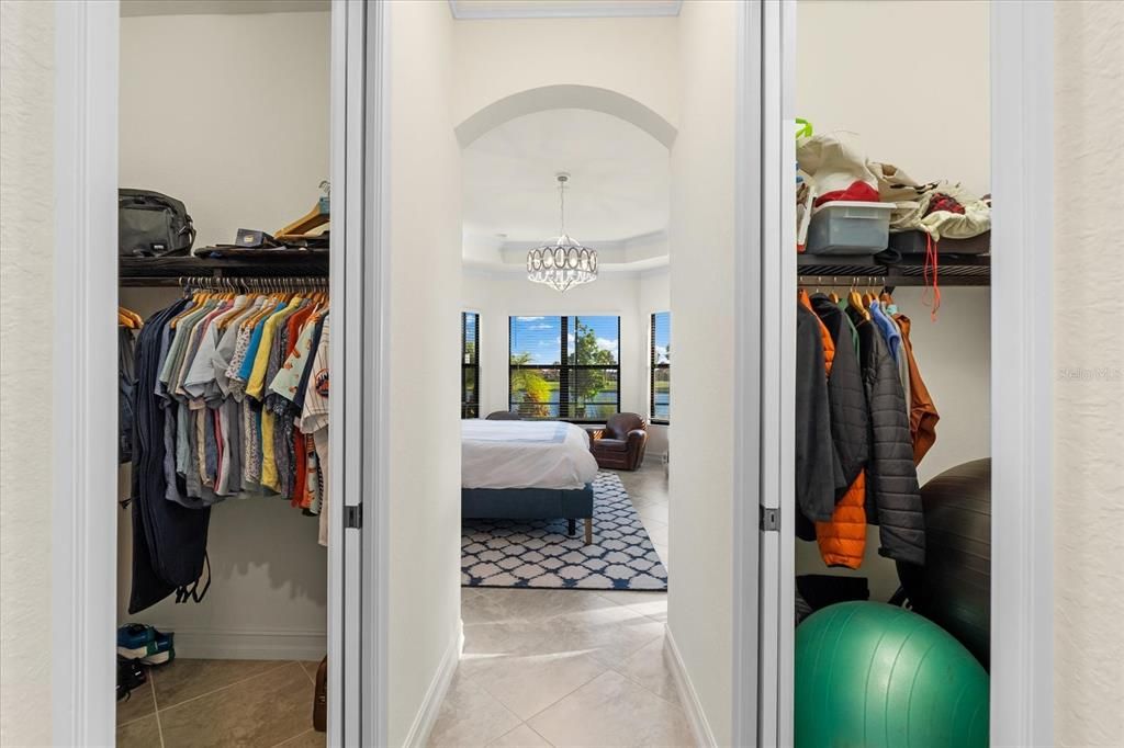 Master Bedroom.. His & Hers Closets
