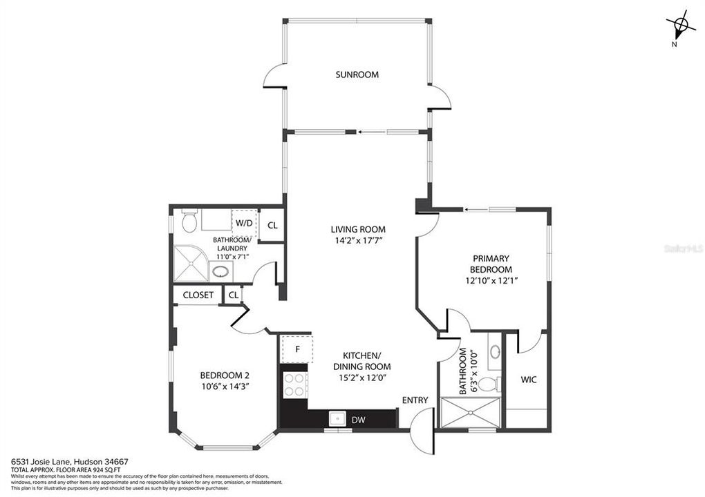 For Sale: $395,000 (2 beds, 2 baths, 976 Square Feet)