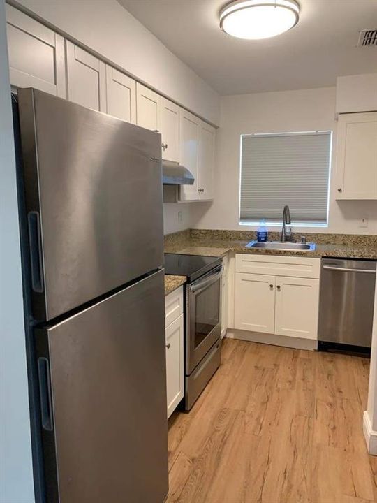 Completely renovated kitchen with granite countertops