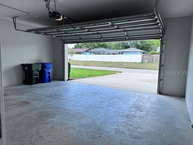 Over sized 2 car garage