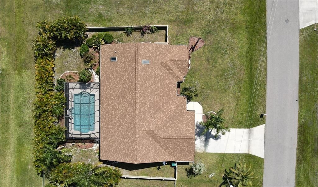 Overhead photo of home