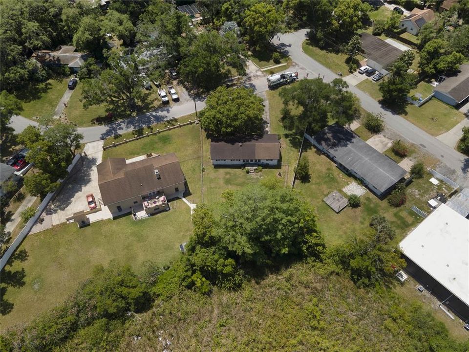Ariel view of property