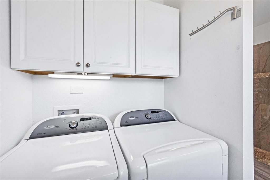 Washer & Dryer are located in Master Bath area