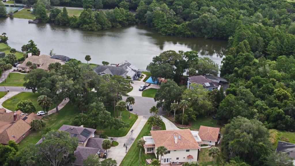 Community Pond is across the street