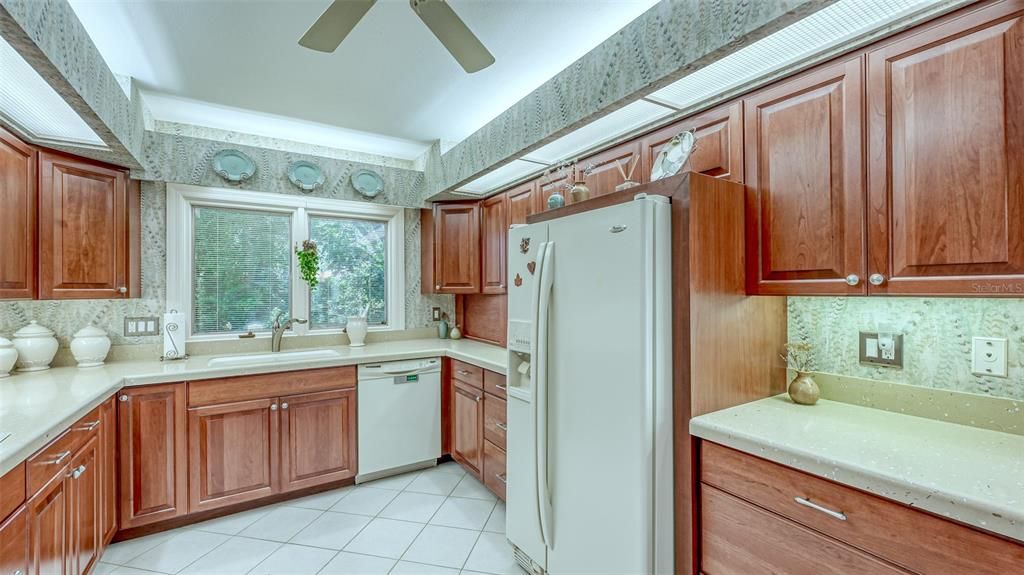 kitchen cabinetry and quartz counters
