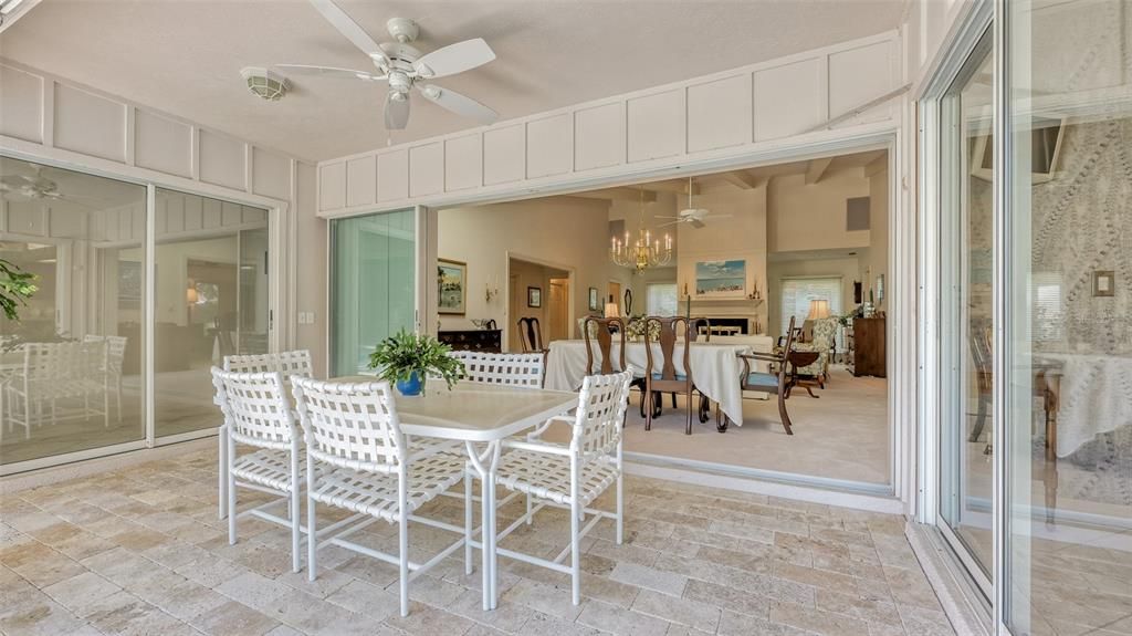 Patio dining area