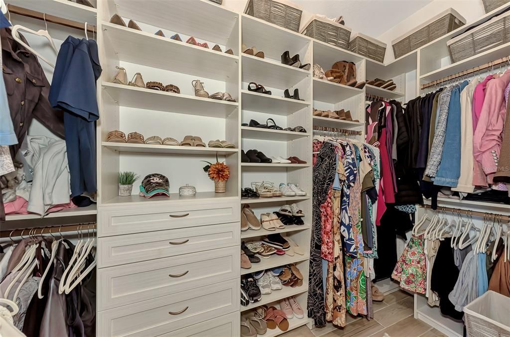 Custom closets in every room