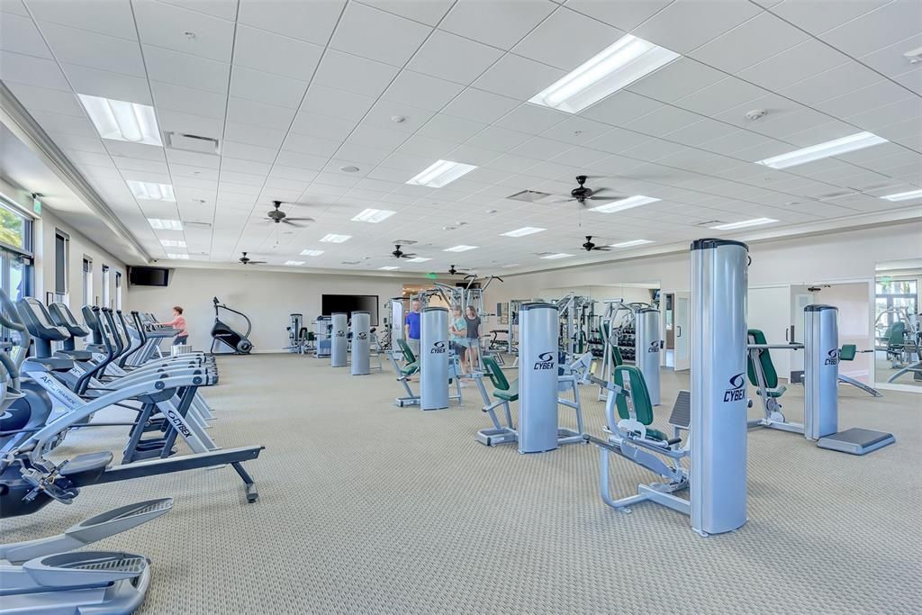 State of the art fitness equipment helps keep everyone fit and enjoying life.