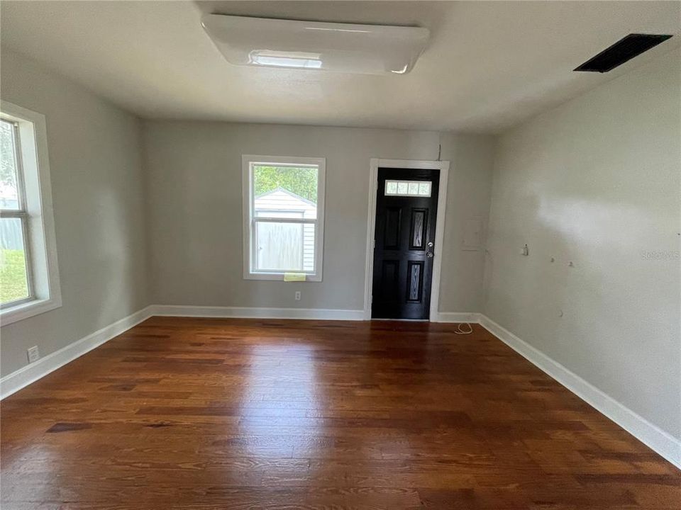 kitchen with back door