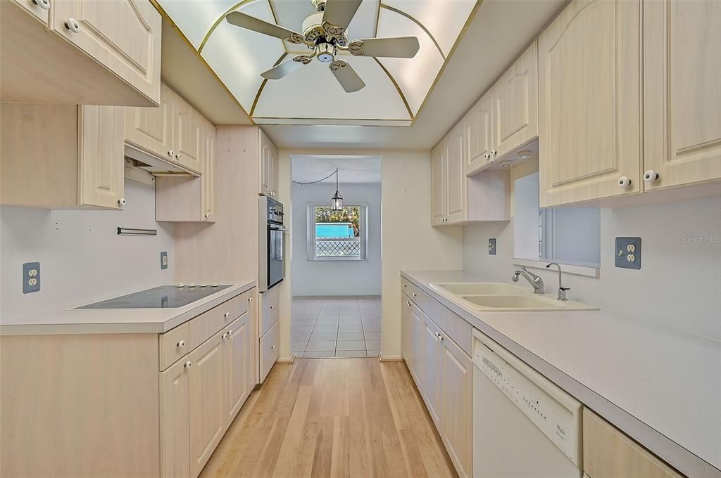 Kitchen is functional with ample cabinets!