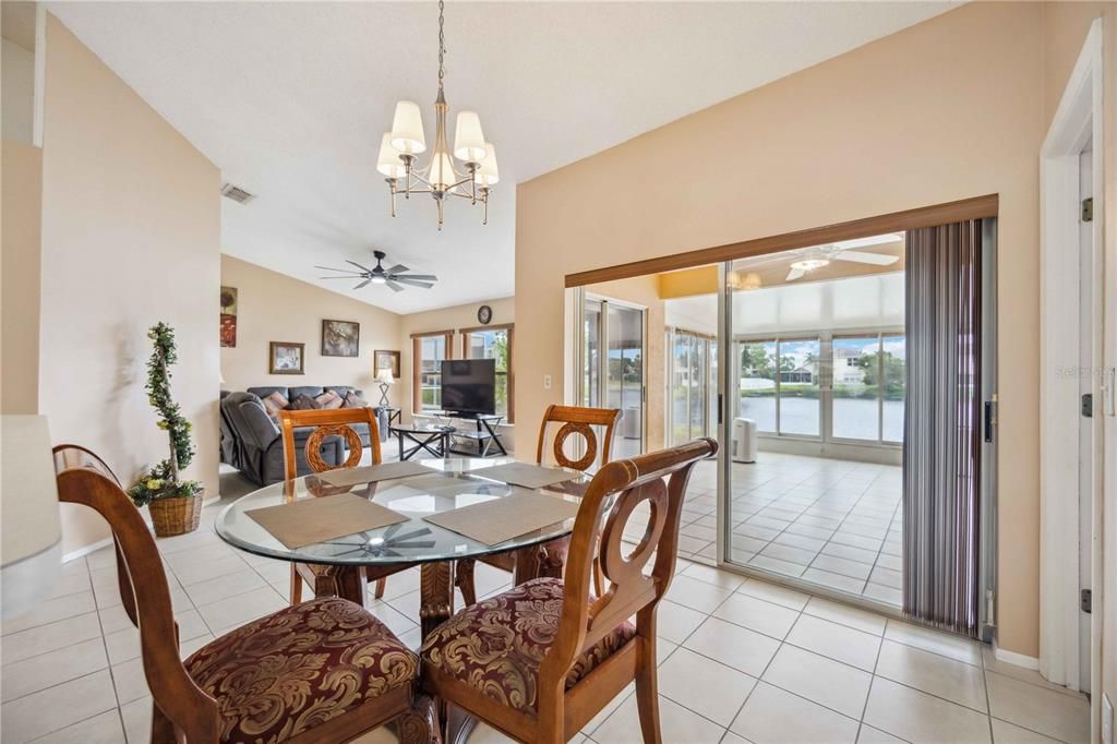 Kitchen & Living Room & Florida Room Views