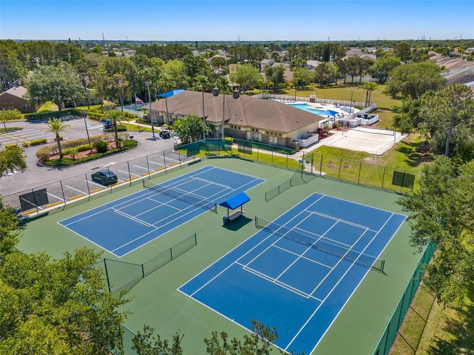 Tennis or Pickle ball Courts are part of the many Key Vista Amenities