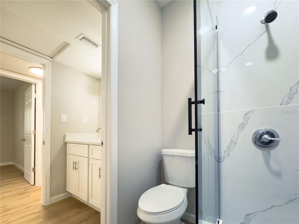 Bathroom with separate shower and toilet