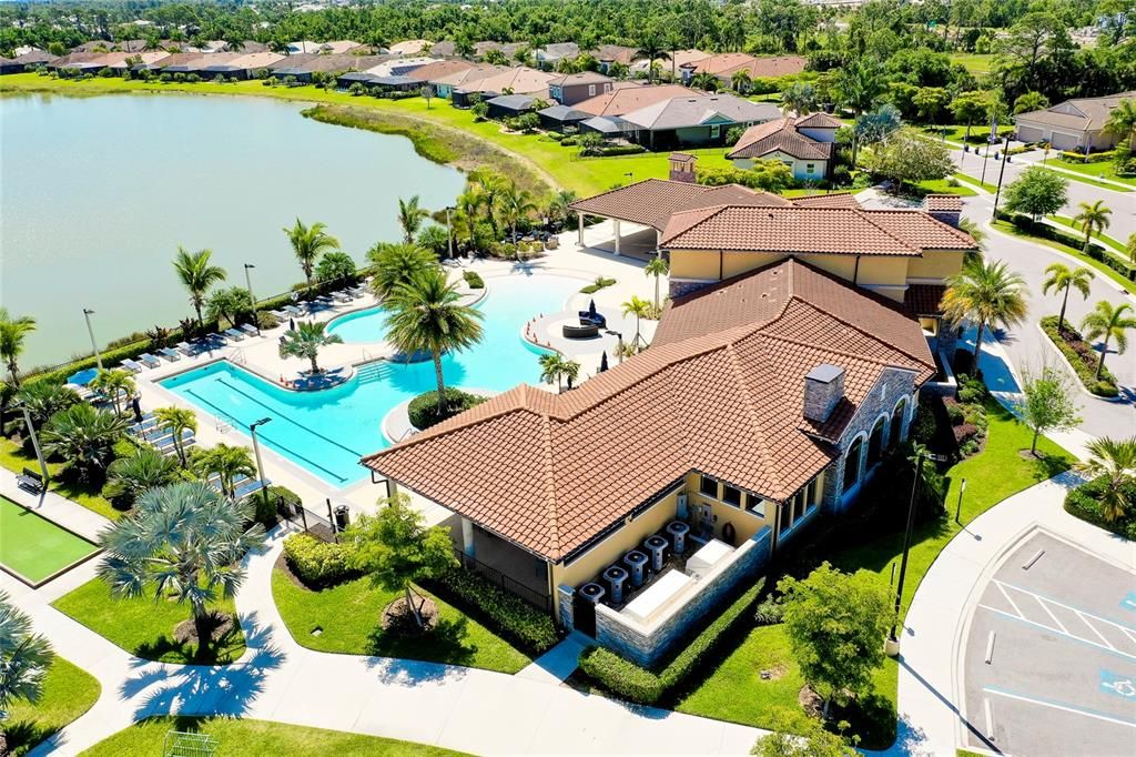Clubhouse located on Lake w/Huge pool