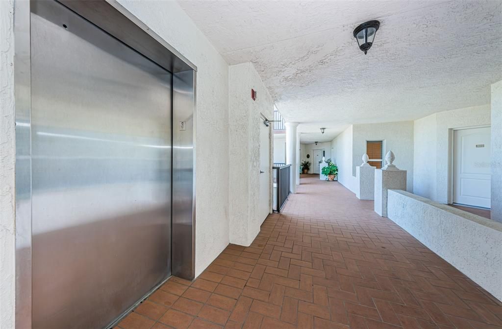 The building's elevator brings you up to your private entrance.