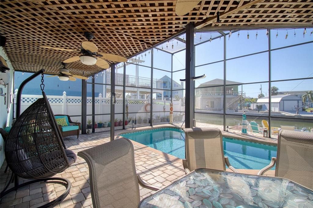 Pool deck and patio